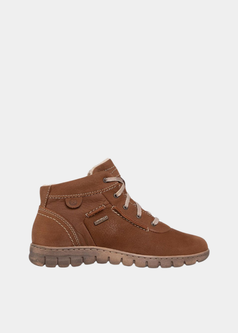 Josef Seibel Waterproof Cognac Ankle Boots