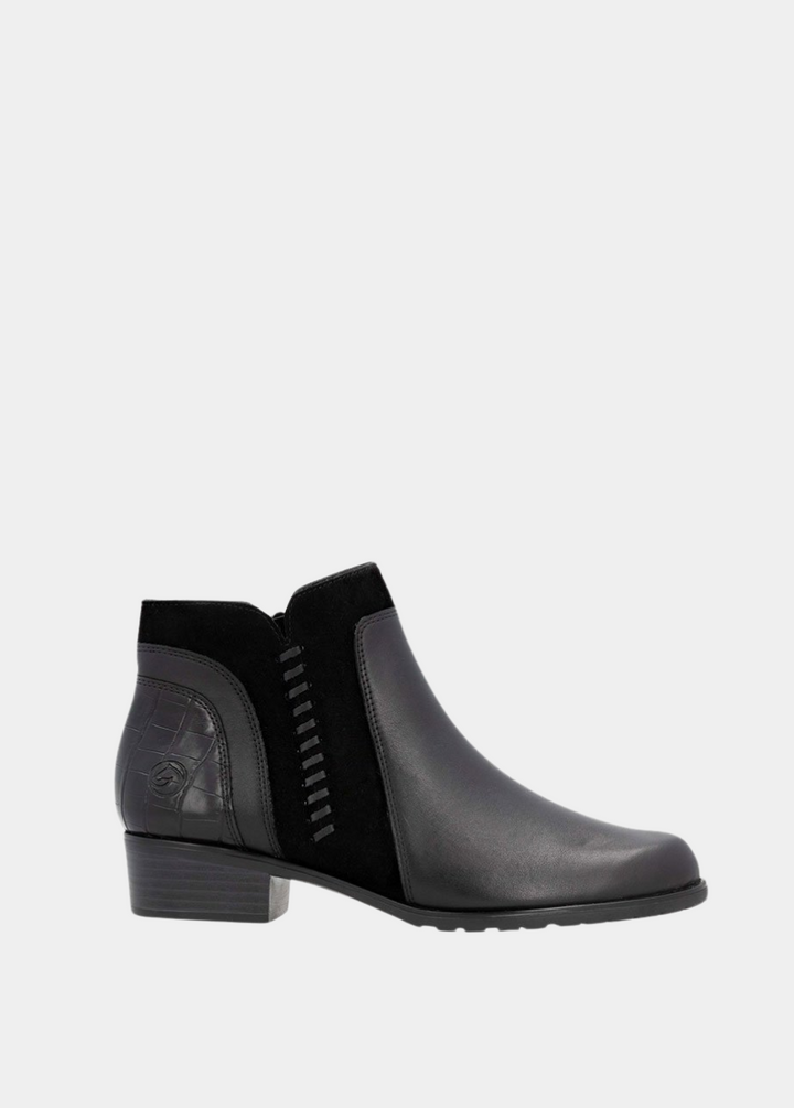 Remonte Dressy Black Ankle Boots