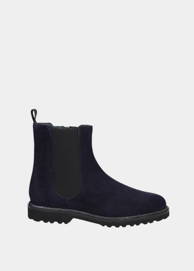 Sioux Premium Navy Suede Ankle Boots