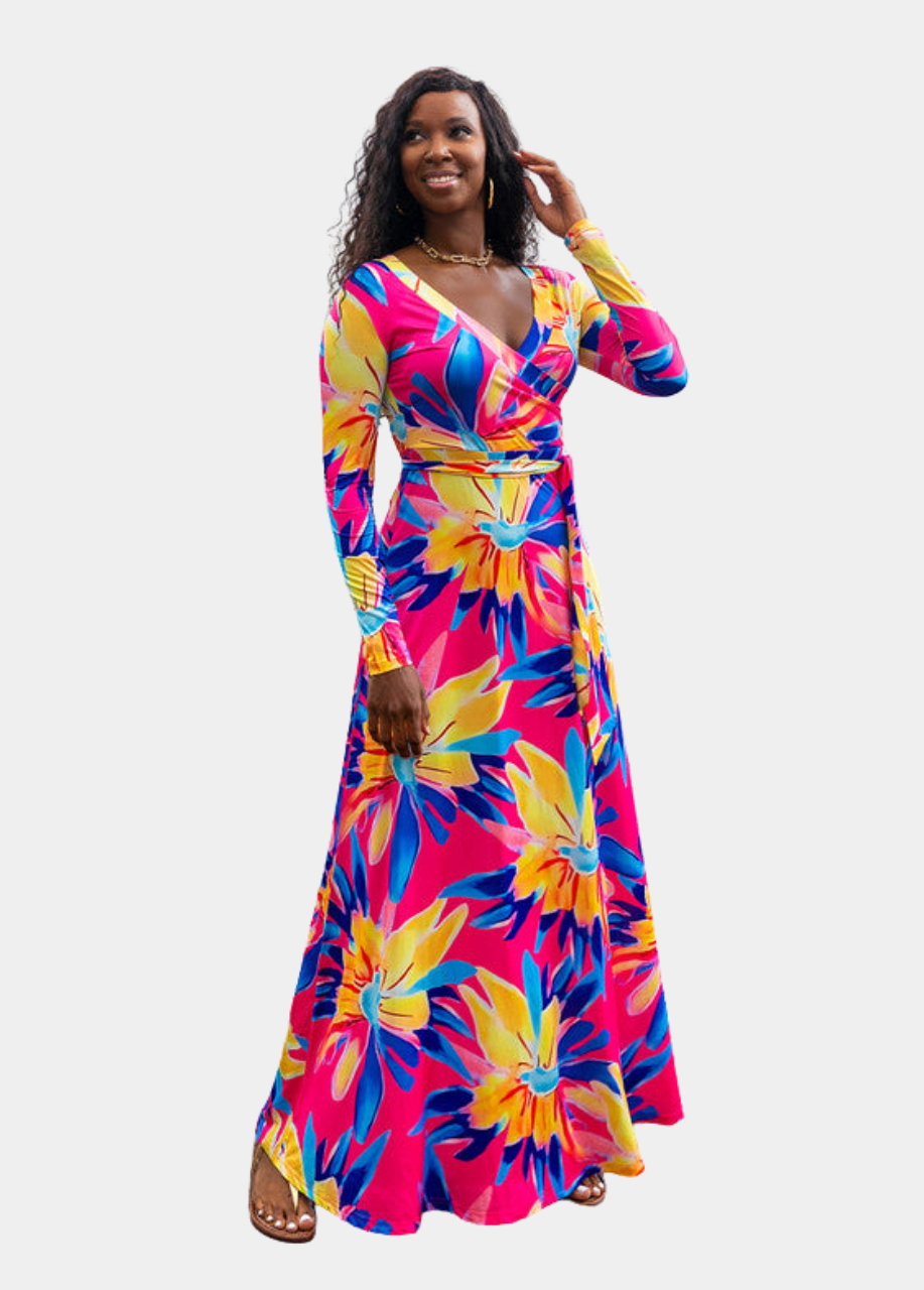 Coral Sea Maxi Dress - Floral