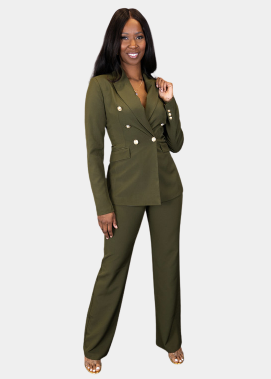 Executive Blazer - Olive