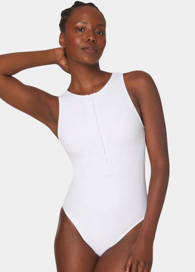 The Malibu One Piece - Eco Nylon - White - Long Torso