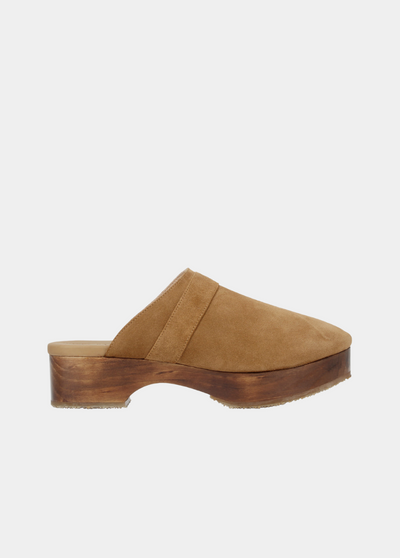 The Brooklyn Clog Sand Suede