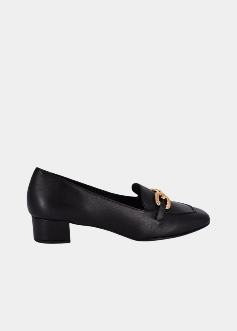 Cinderella Shoes Black Leather Luxe Loafers