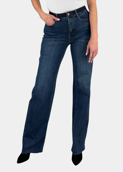 Sophia Contrast Tall Wide Leg Jean