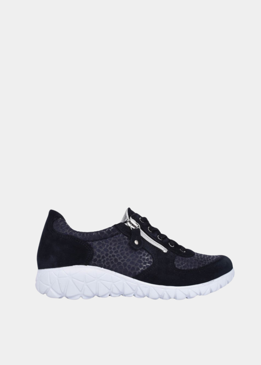 Waldlaufer Sporty Navy Blue Trainers