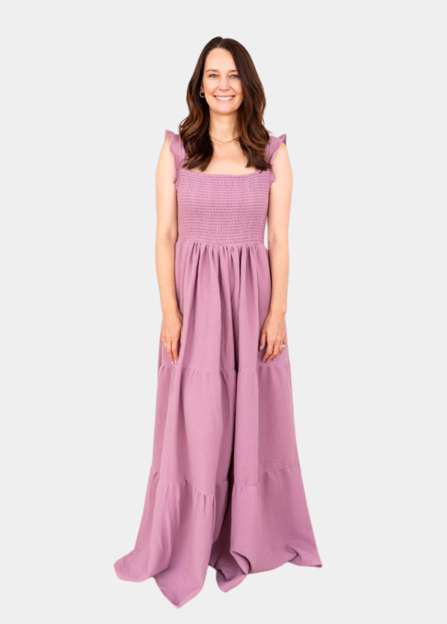 Tiered Cotton Maxi Dress