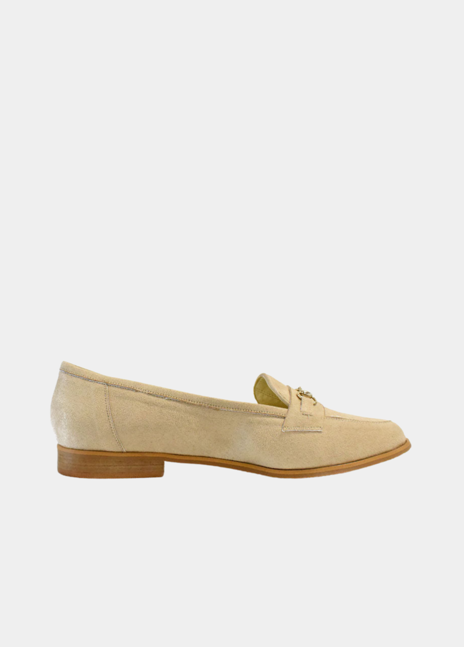 Cinderella Vegan Shoes - Stylish Beige Loafers