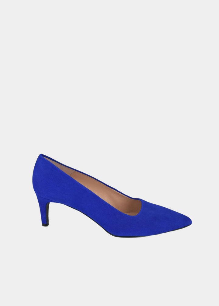 Cinderella Shoes Stylish Royal Blue Suede Heels