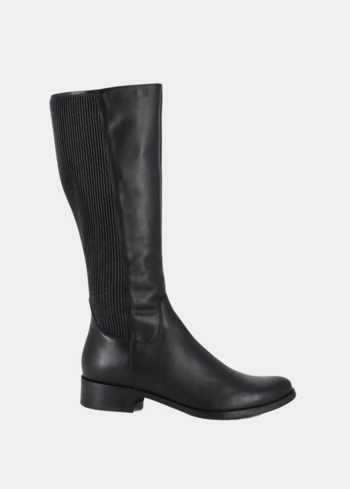 Bioeco Premium Black Leather Long Boots