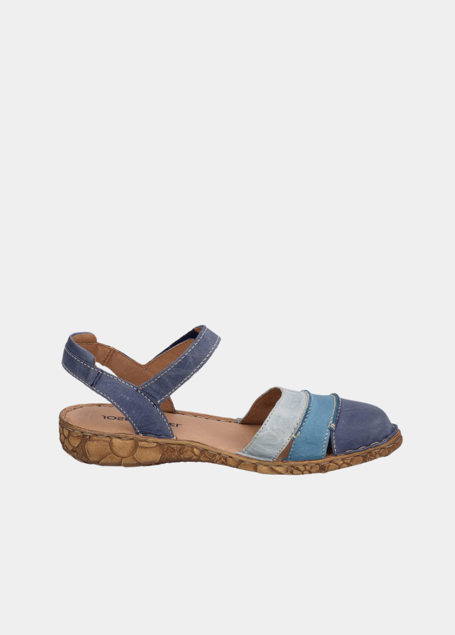 Cute Blue Multi-Colour Leather Sandals