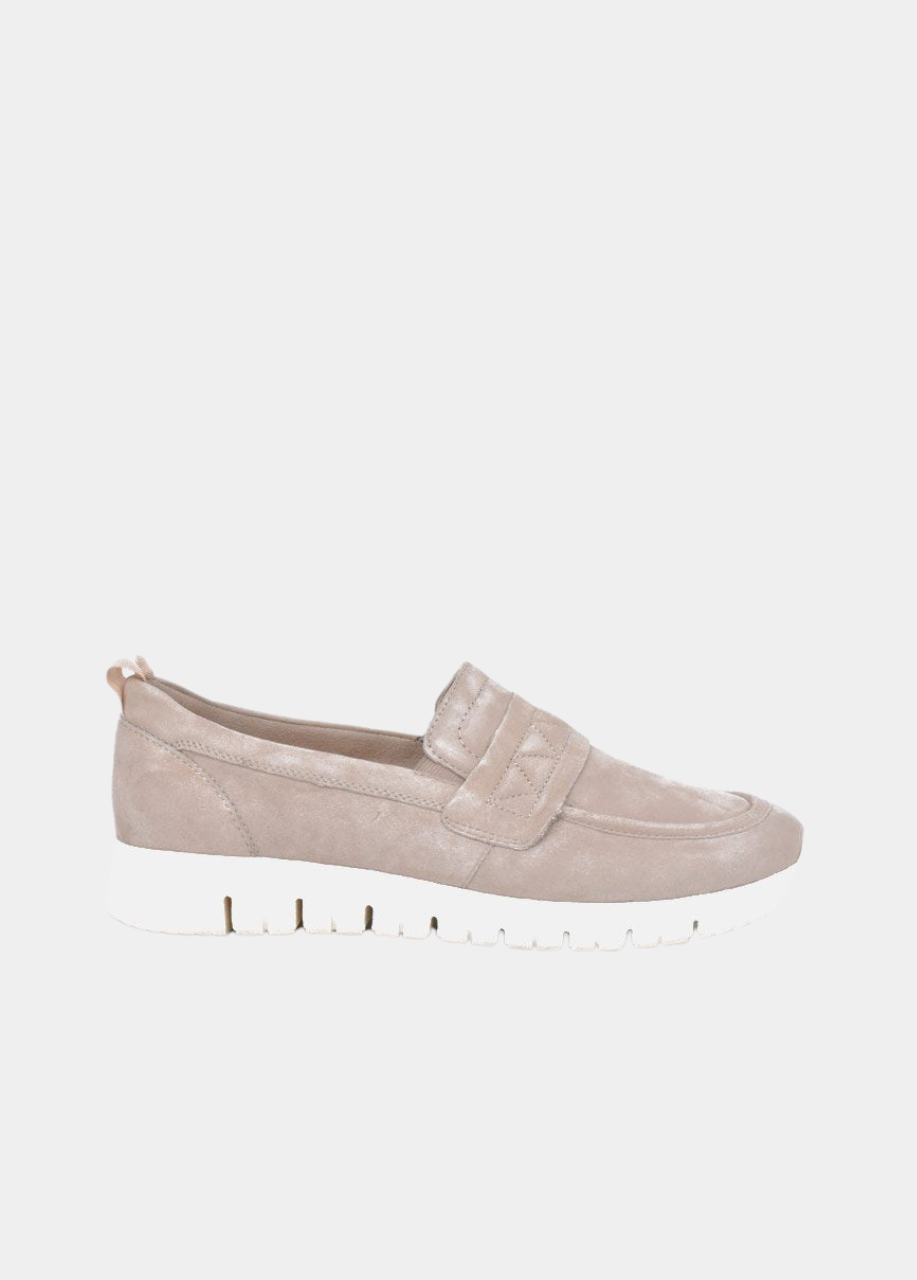 Tamaris Sporty Beige Slip On Trainers