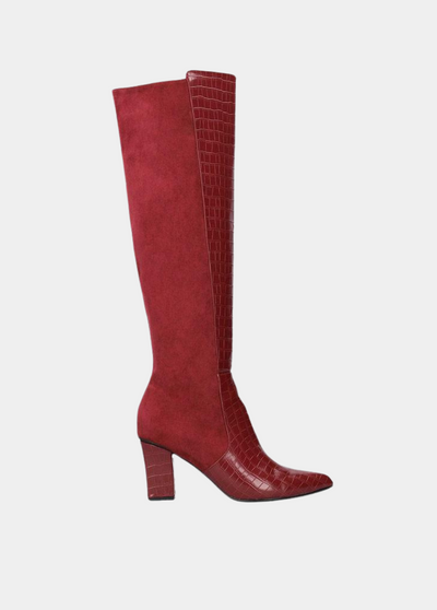 Gorgeous Burgundy Knee-high Boots