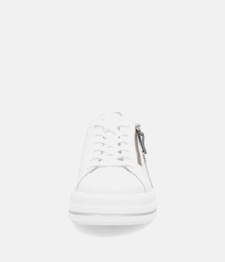 Remonte Pretty White/Blue Wedge Sneaker