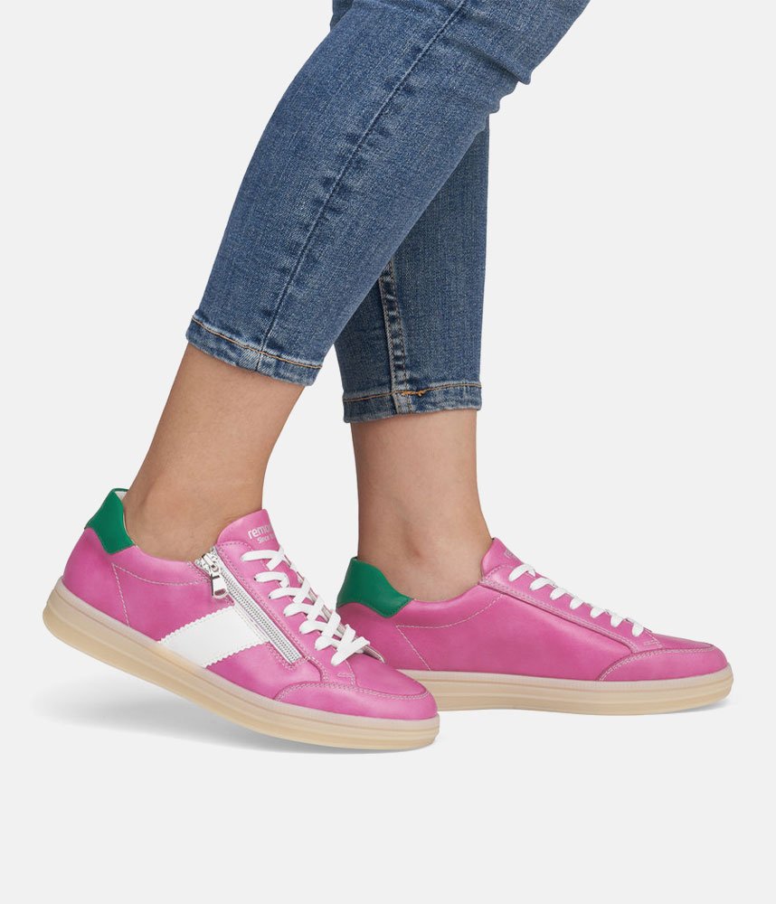 Remonte Fashionable Hot Pink Combi Trainers