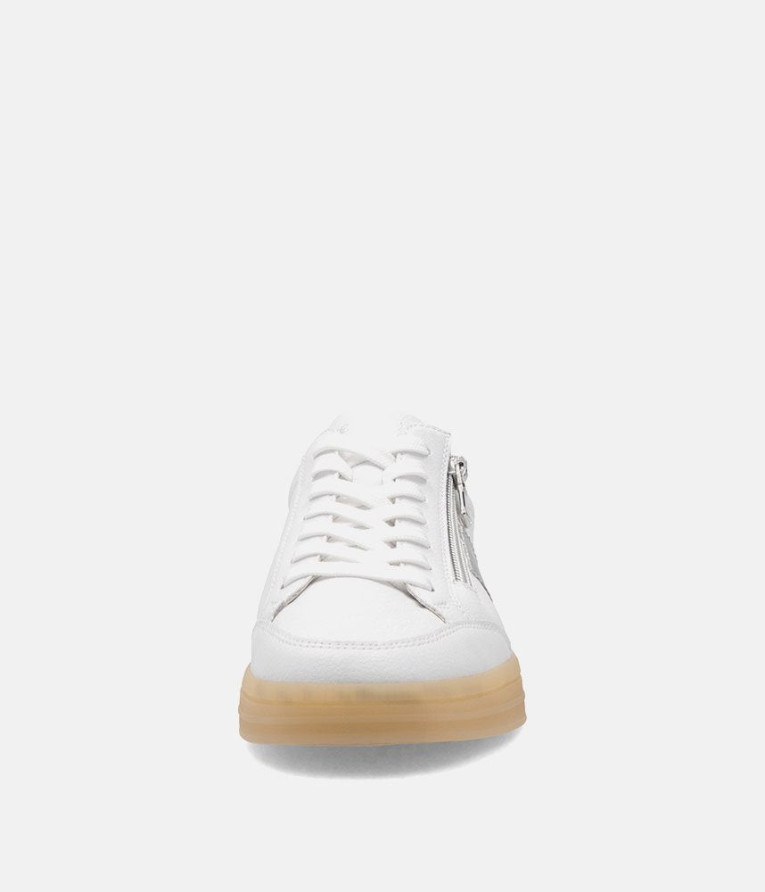 Remonte Fashionable White/Silver Combi Trainers