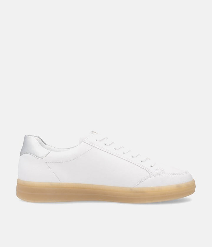 Remonte Fashionable White/Silver Combi Trainers