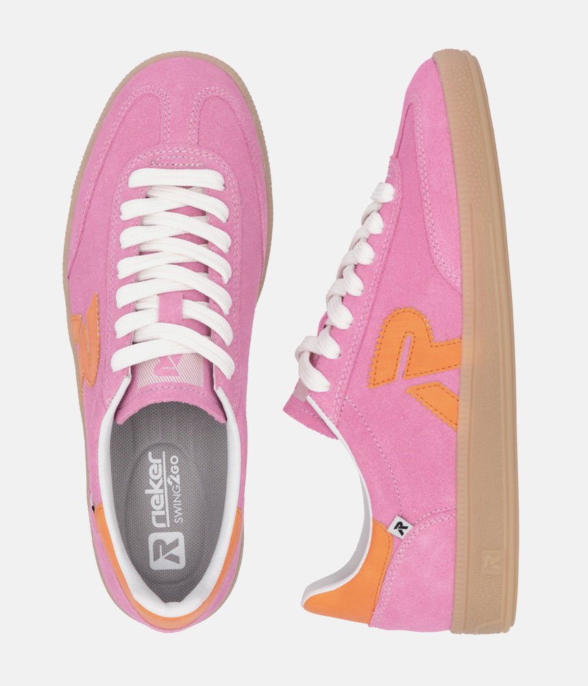 Rieker Gorgeous Rose Pink Trainers