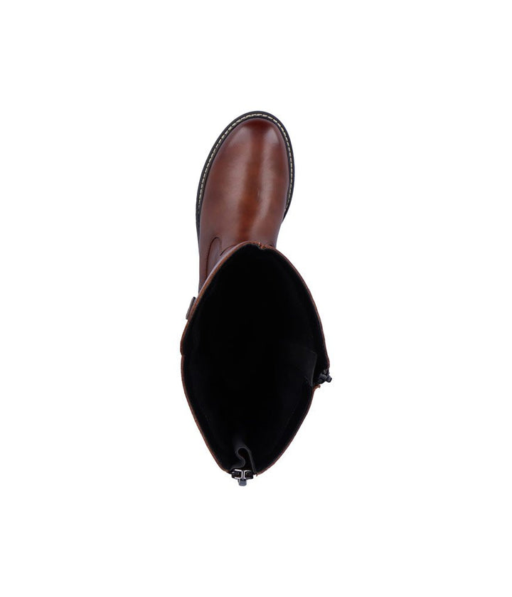 Remonte Classic Long Chestnut Leather Boots