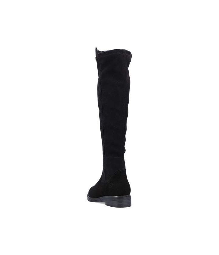 Remonte Fashionable Black Suede Knee High Boots