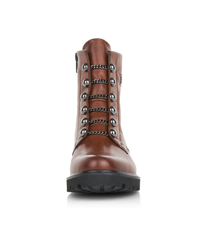 Remonte Versatile Chestnut Biker Style Ankle Boots