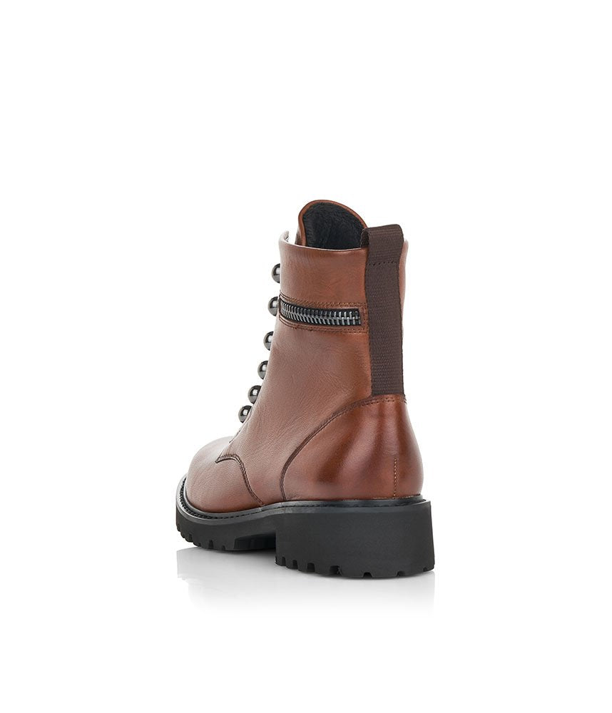 Remonte Versatile Chestnut Biker Style Ankle Boots