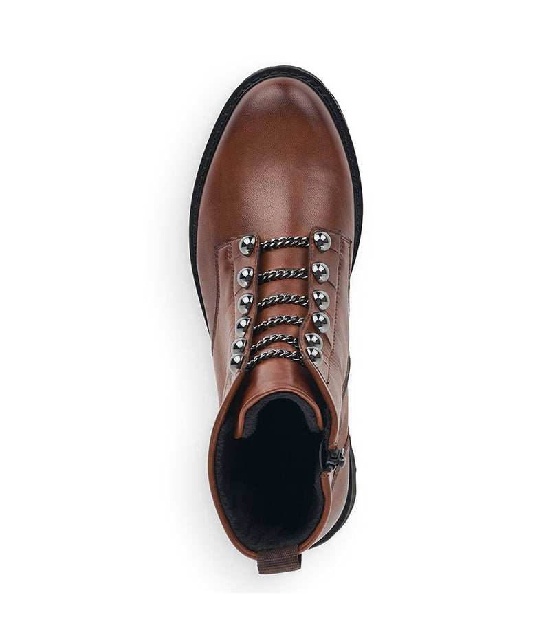 Remonte Versatile Chestnut Biker Style Ankle Boots