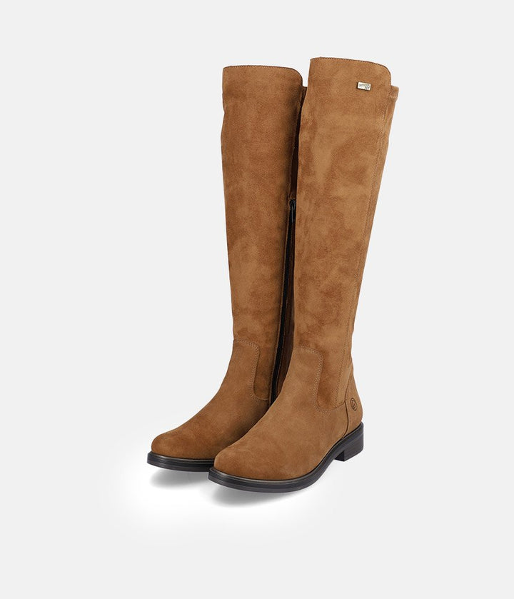 Remonte Fashionable Brown Suede Knee High Boots