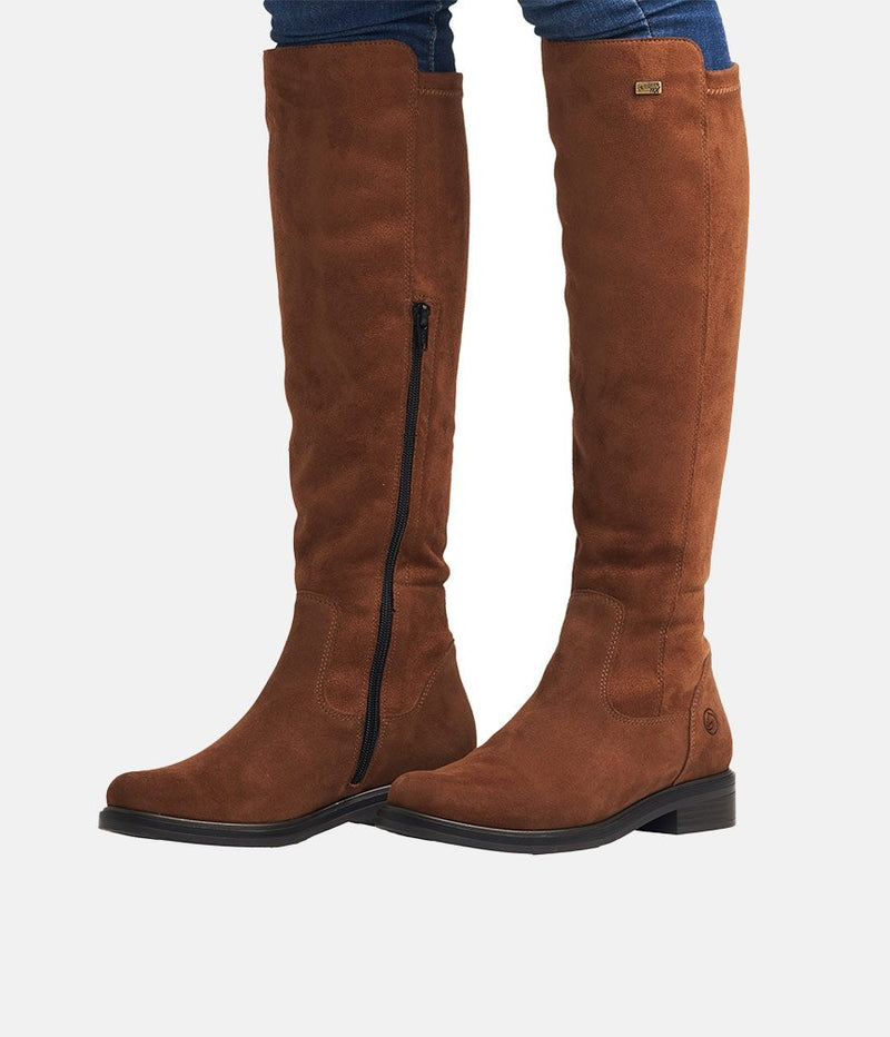 Remonte Fashionable Brown Suede Knee High Boots