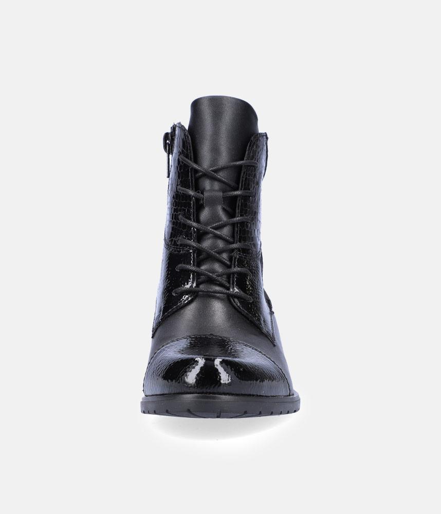 Remonte Stylish Black Lace Up Ankle Boots