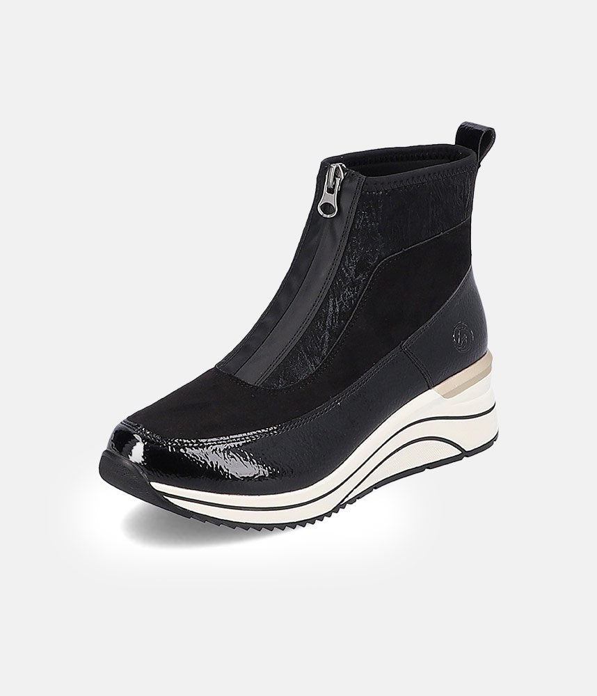 Remonte Sporty Front Zip Ankle Boots