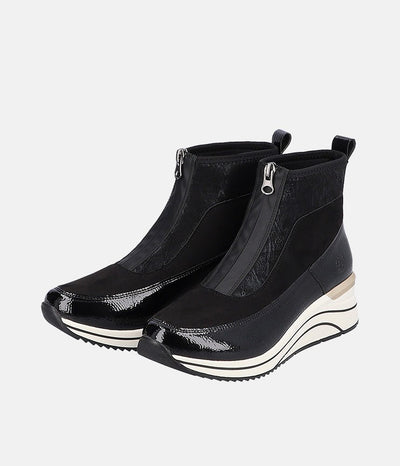 Remonte Sporty Front Zip Ankle Boots