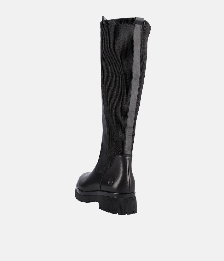 Remonte Stylish Black Long Boots