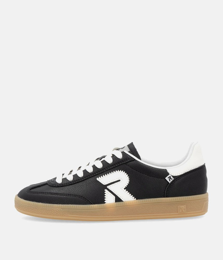 Rieker Stunning Black Leather Trainers