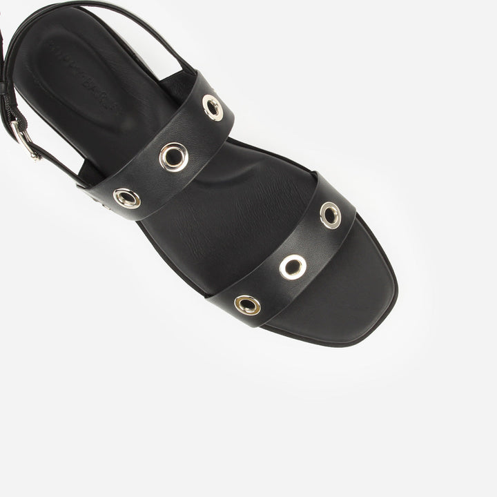 The Riviera Sandal Black Grommet