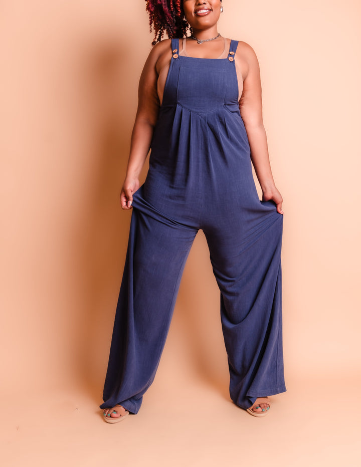 Tall Kami Overall Jumpsuit - Navy