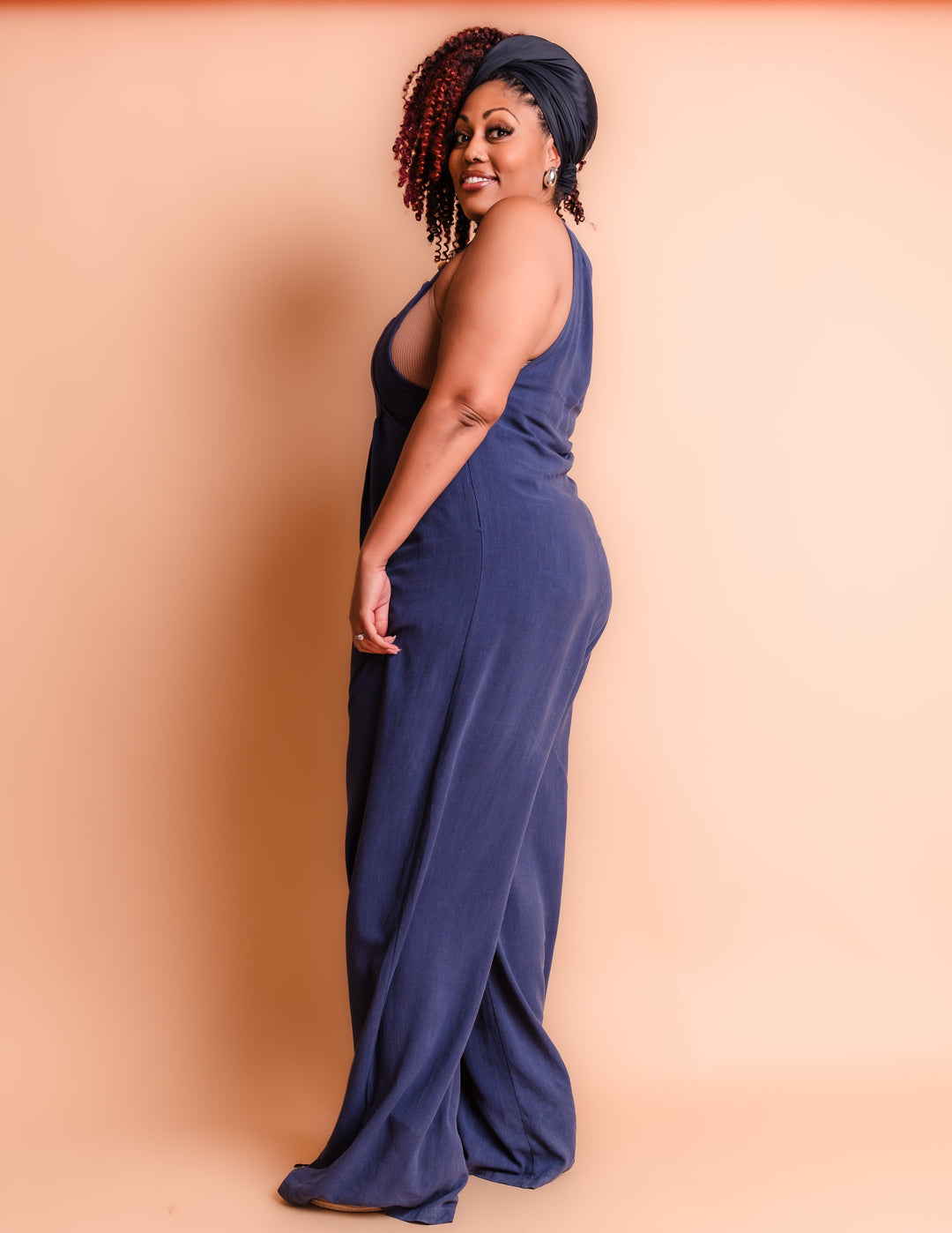 Tall Kami Overall Jumpsuit - Navy