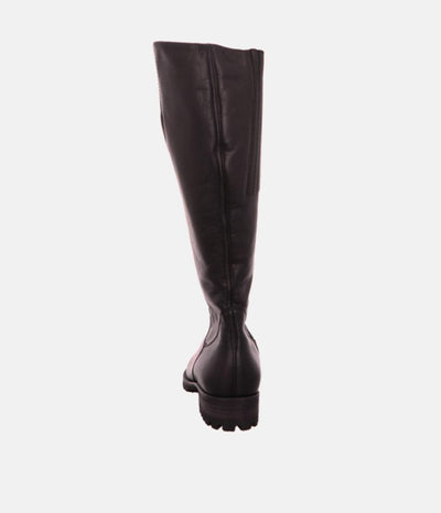 Semler Premium Black Leather Long Boots