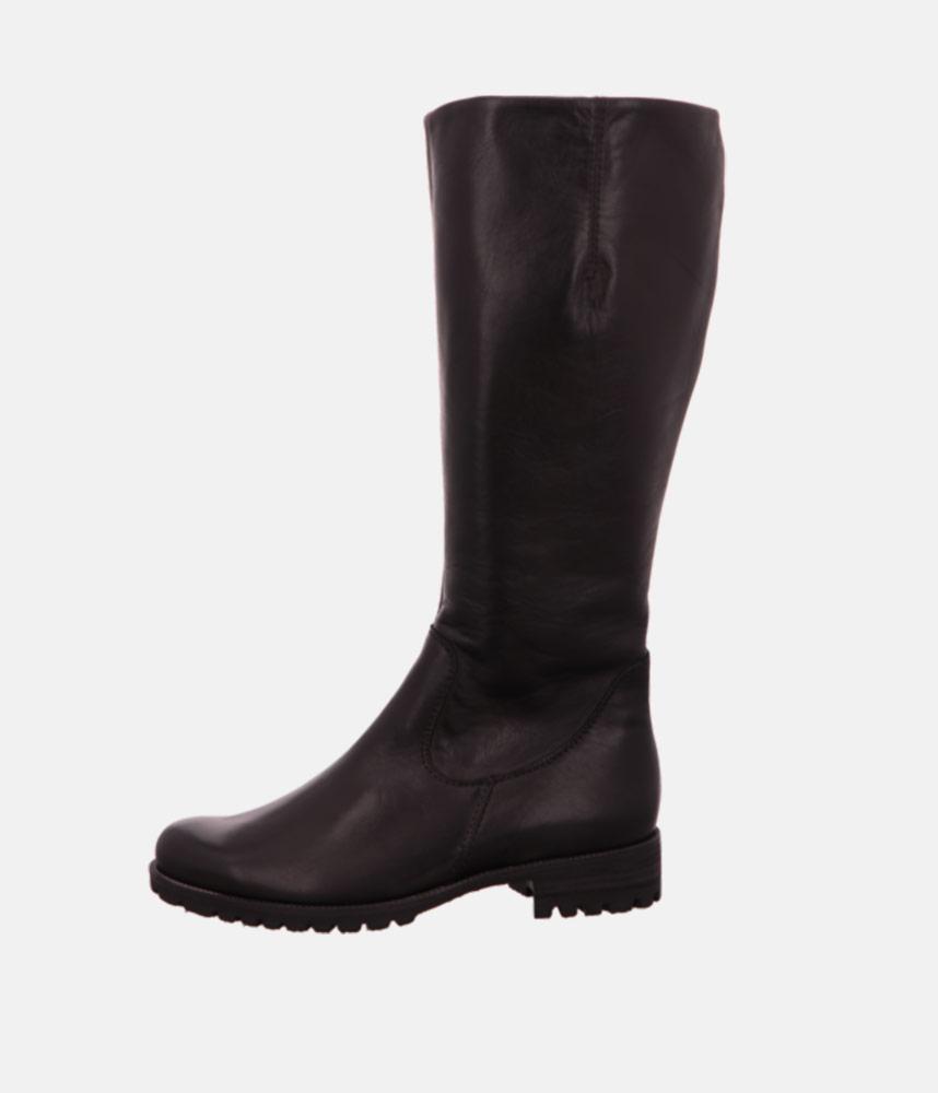 Semler Premium Black Leather Long Boots