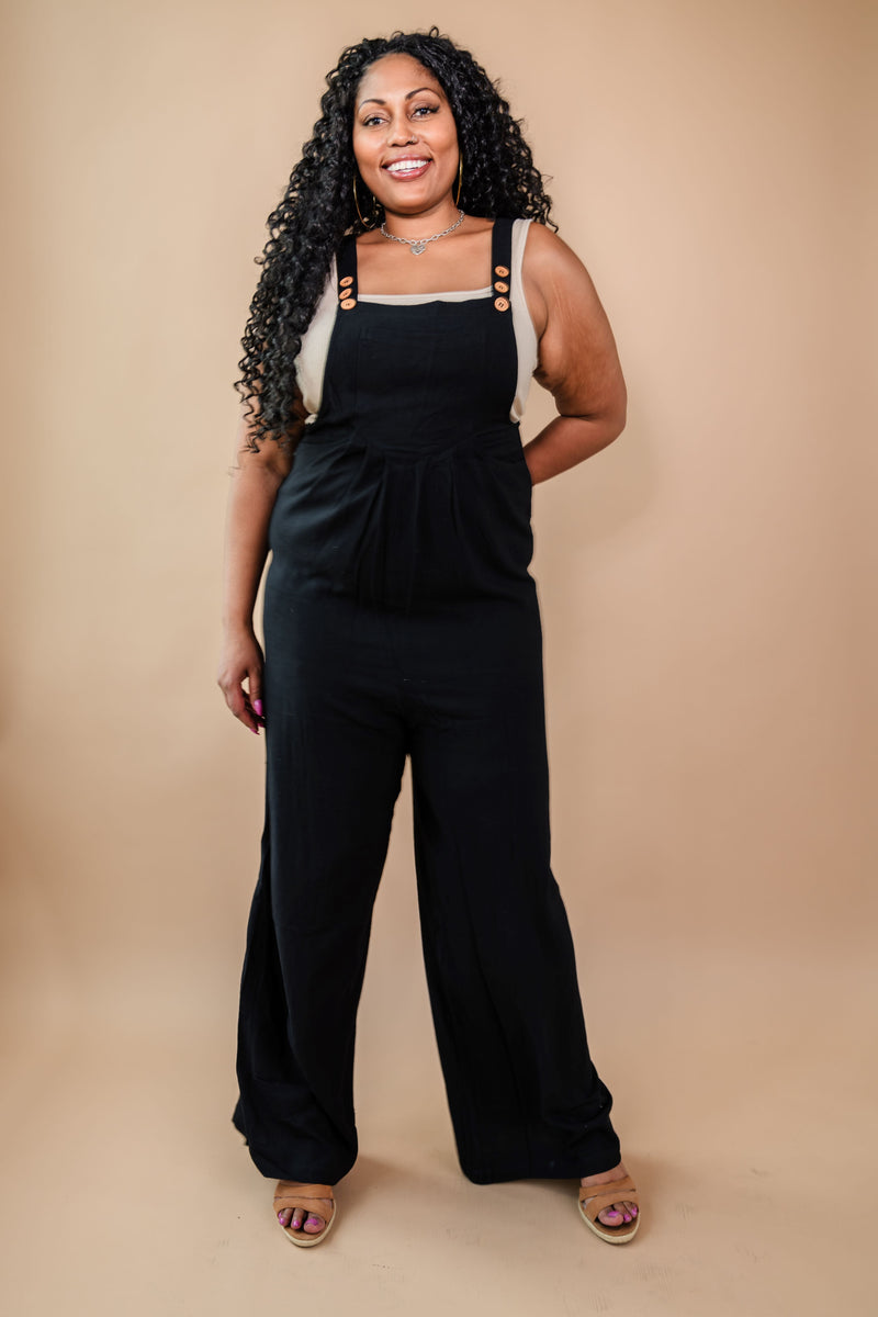 Tall Kami Overall Jumpsuit - Black