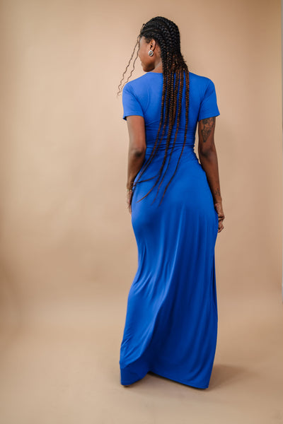 Tall Royal Blue T-Shirt Maxi Dress