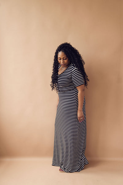 Tall Striped T-Shirt Maxi Dress