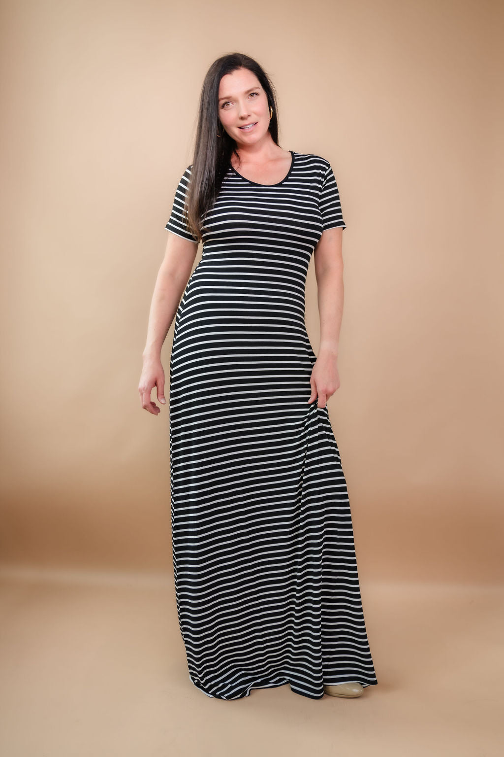 Tall Striped T-Shirt Maxi Dress