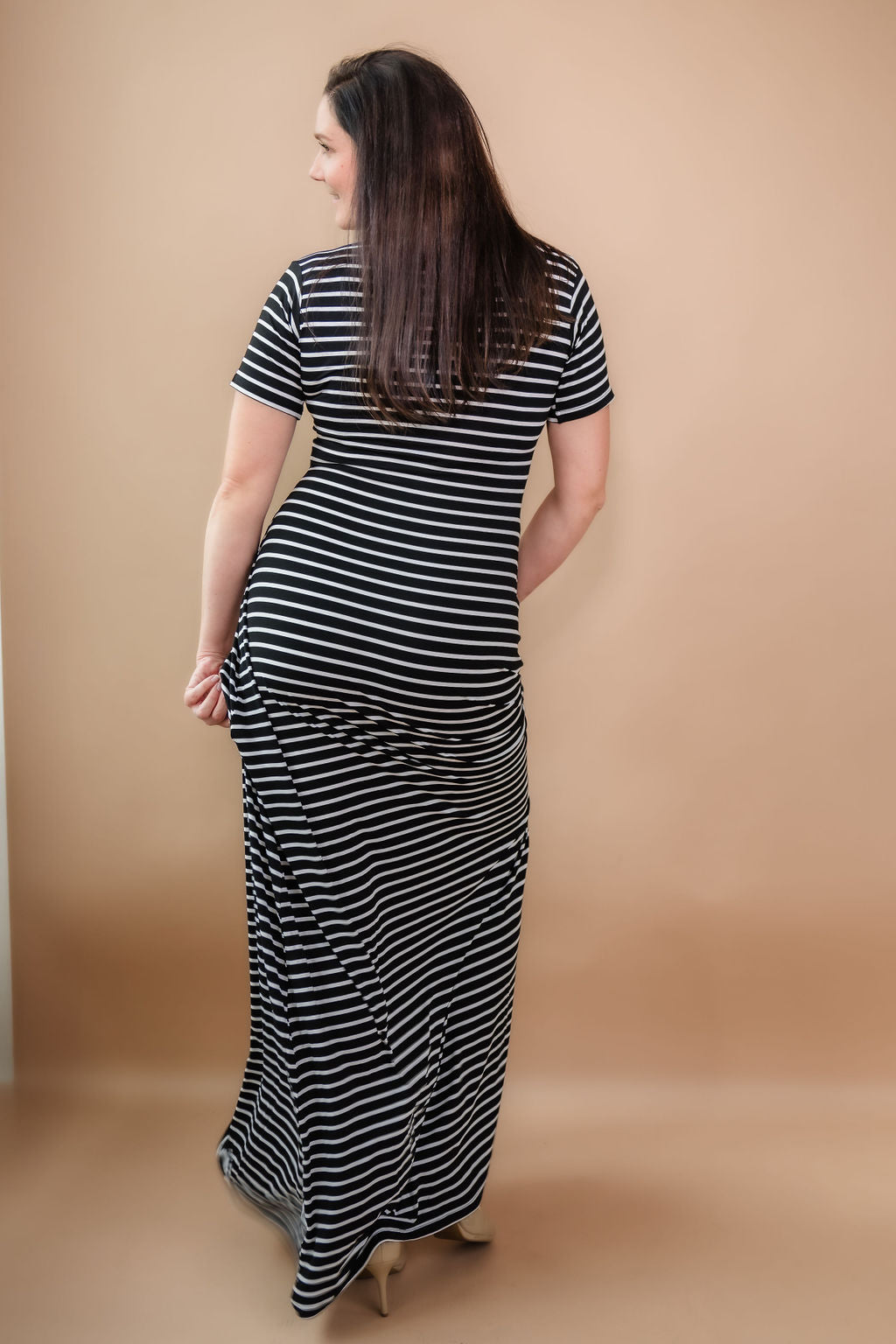 Tall Striped T-Shirt Maxi Dress