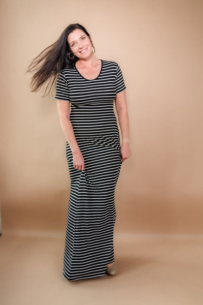 Tall Striped T-Shirt Maxi Dress