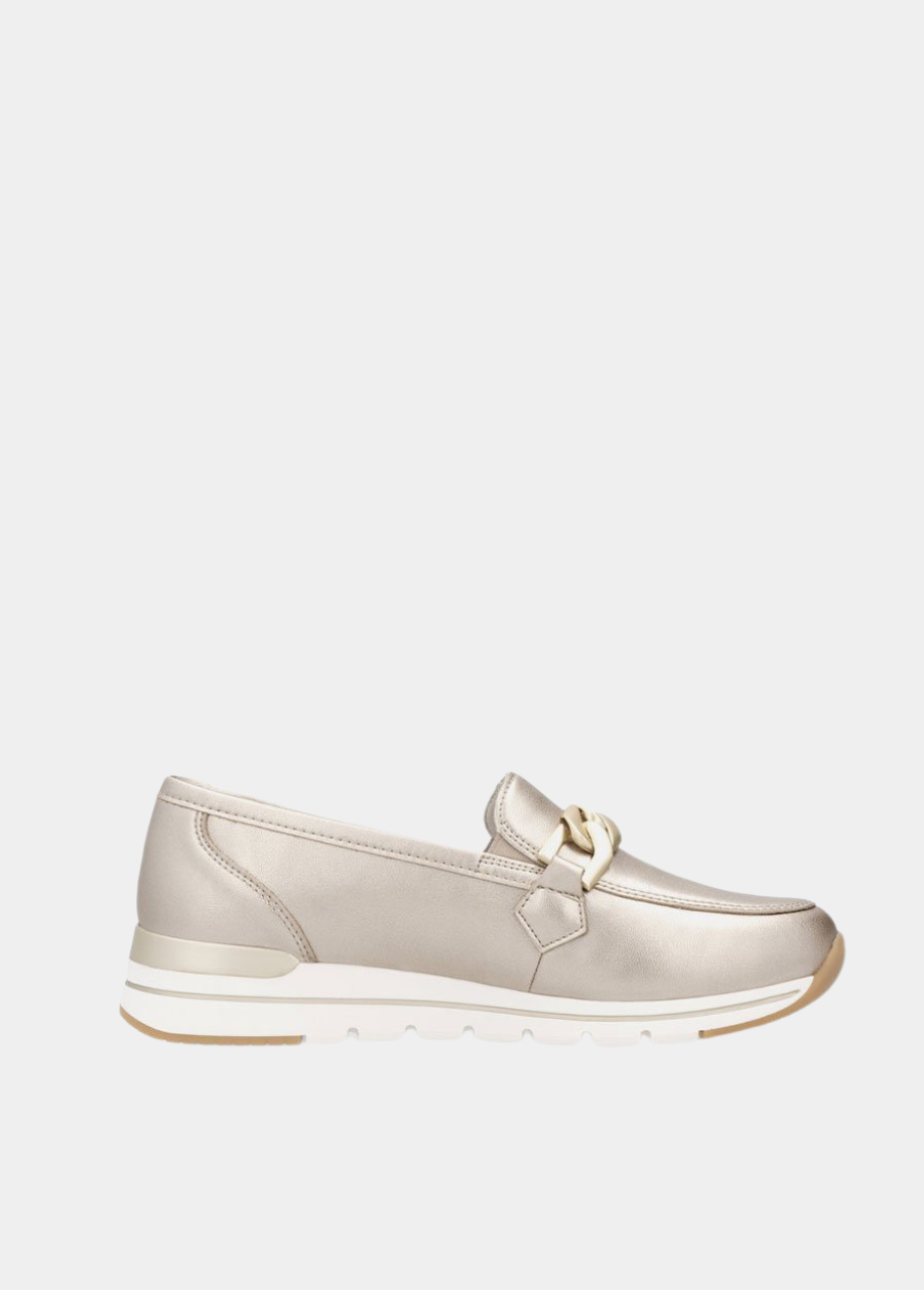 Remonte Sporty Stylish Gold Loafers