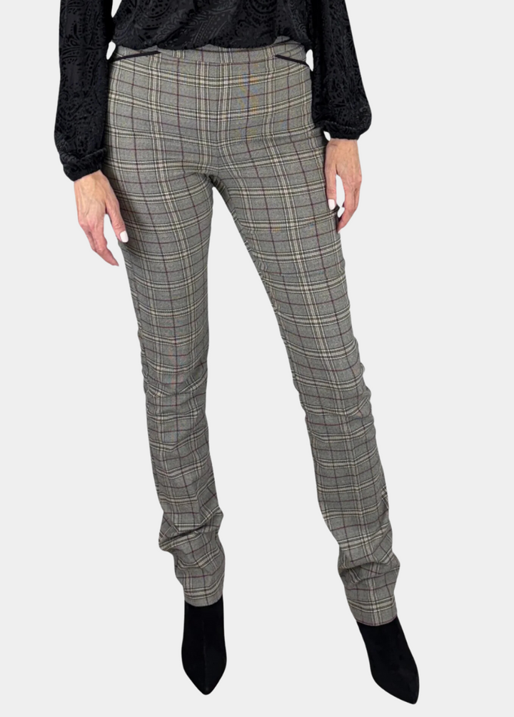 Bordeaux Plaid Tall Pant