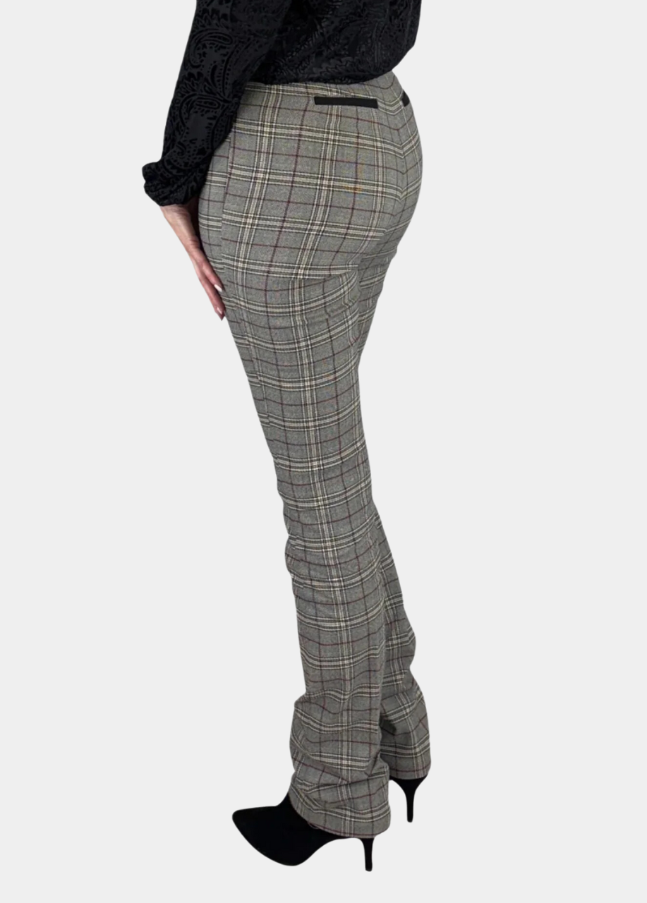 Bordeaux Plaid Tall Pant