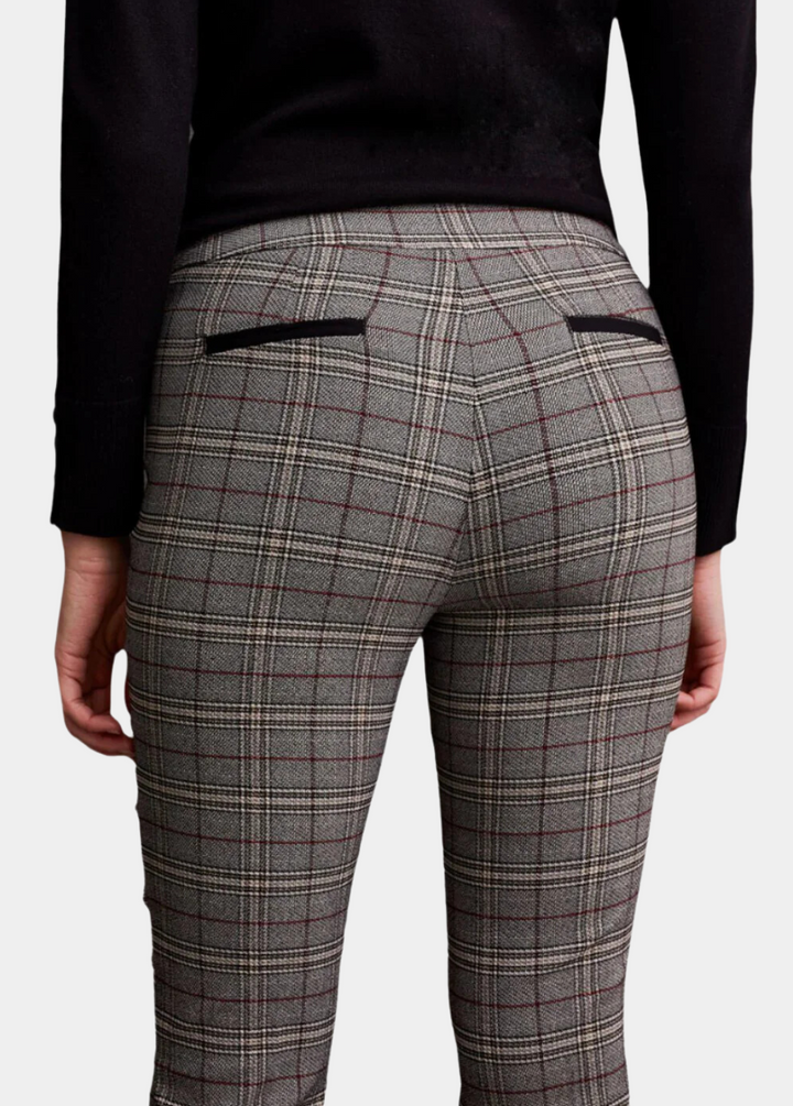 Bordeaux Plaid Tall Pant