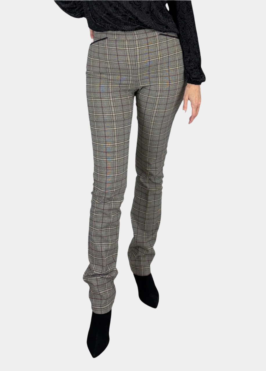 Bordeaux Plaid Tall Pant